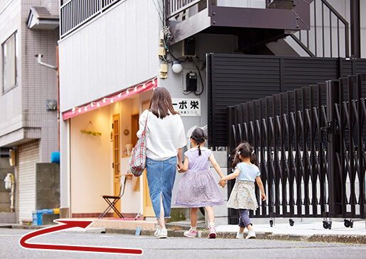 お店前